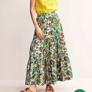 Boden Lorna Tiered Maxi Skirt